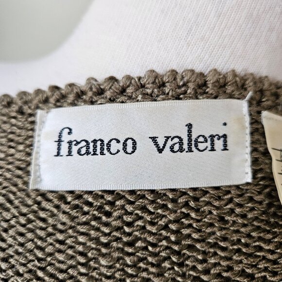 Vintage Franco Valeri Handmade Mohair Blend Knit Pullover Sweater M Art to Wear - Picture 7 of 8